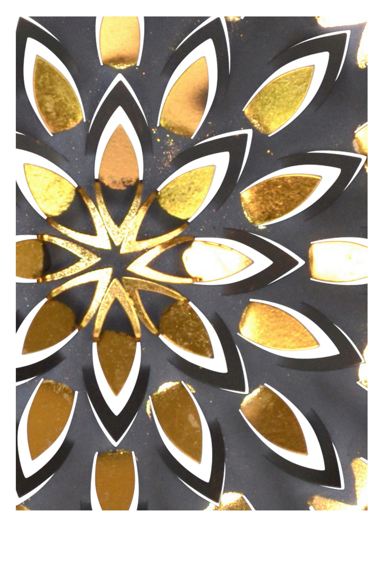 WANDDEKO Metall  - Goldfarben/Schwarz, Design, Metall (5,1/59/59cm) - MID.YOU