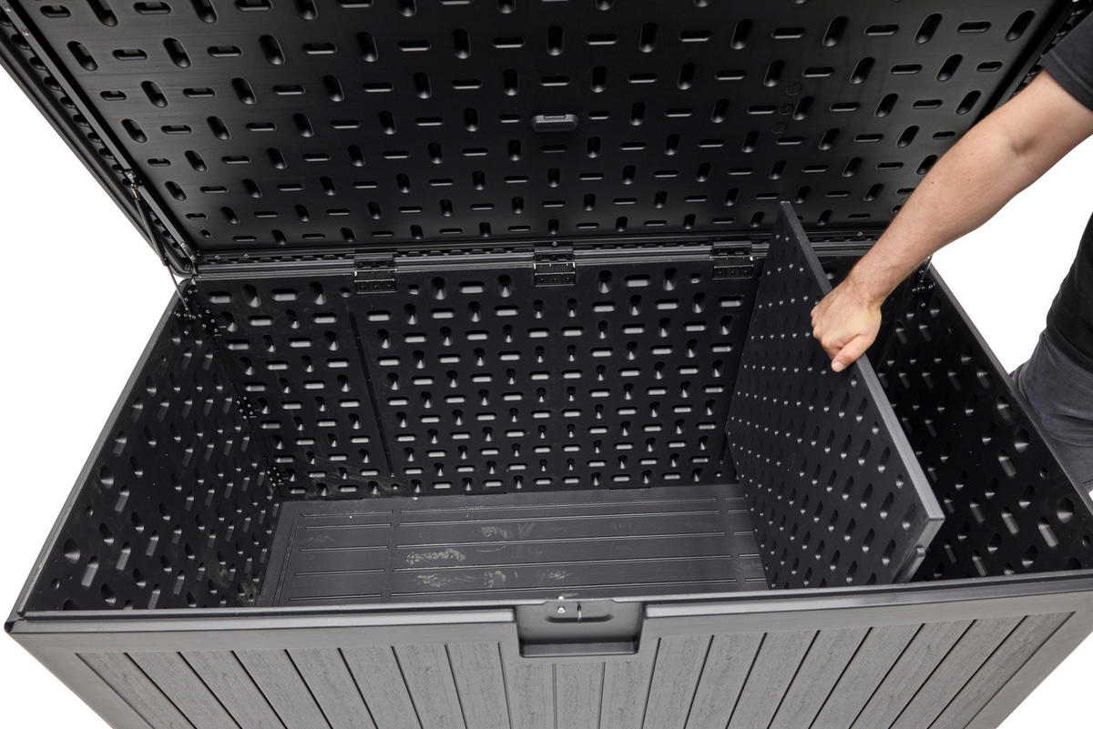  KISSENBOX 140/71,5/72 cm Kunststoff Anthrazit  - Anthrazit, Design, Kunststoff (140/71,5/72cm) - Ambia Garden