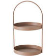 ETAGERE 2-stöckig - Braun, Trend, Metall (27/25/45cm) - Ambia Home