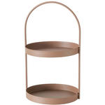 ETAGERE 2-stöckig - Braun, Trend, Metall (27/25/45cm) - Ambia Home