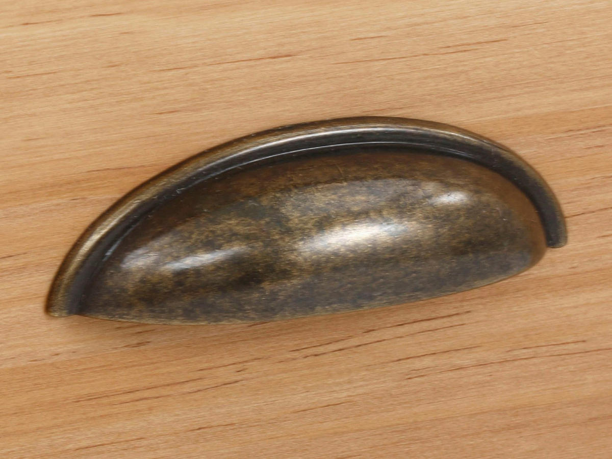KOMMODE  in 45/80/35 cm  - Bronzefarben/Weiß, Design, Holzwerkstoff/Metall (45/80/35cm) - MID.YOU