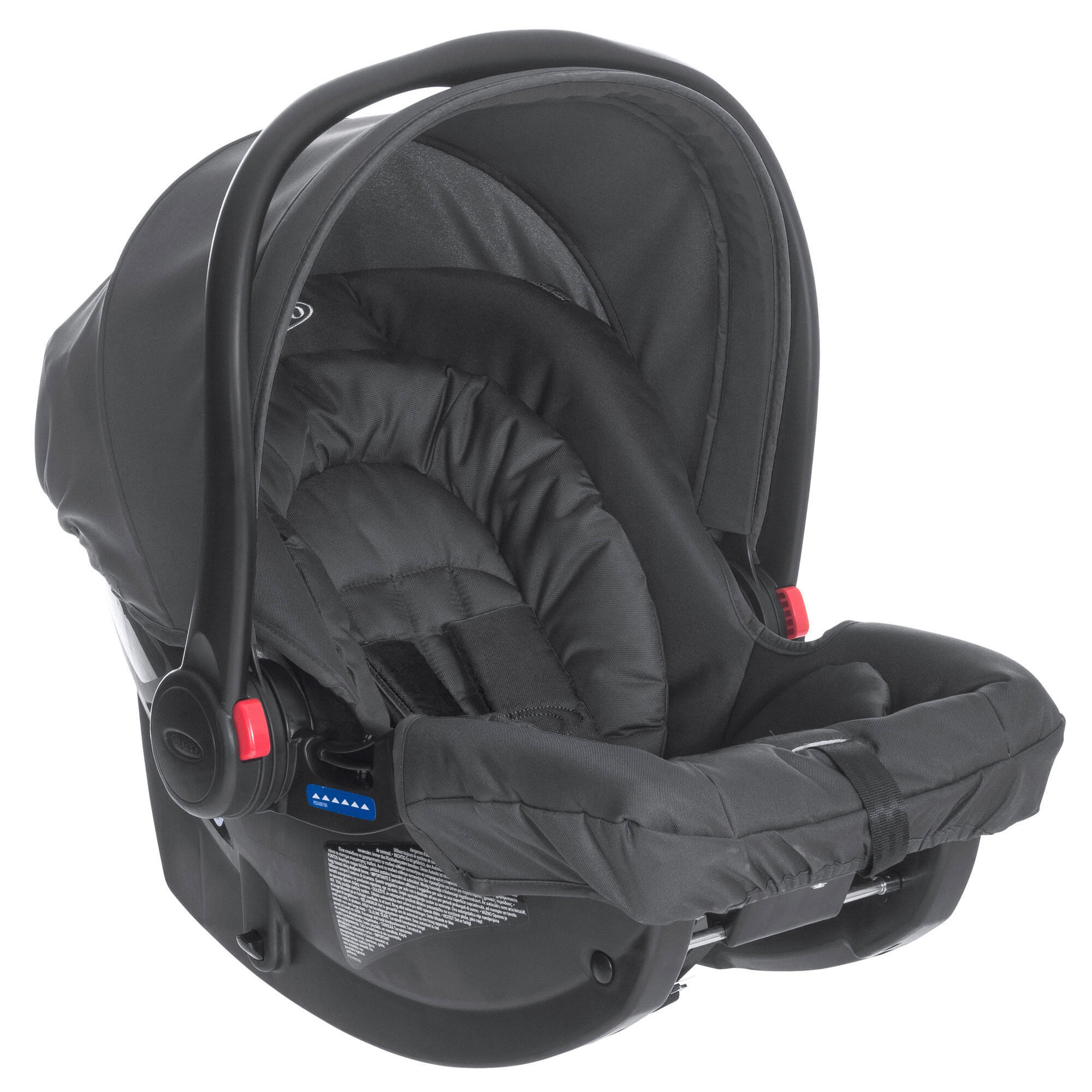 KINDERAUTOSITZ Snugride Black   - Schwarz, Basics, Kunststoff/Textil (58/65/46cm) - Graco