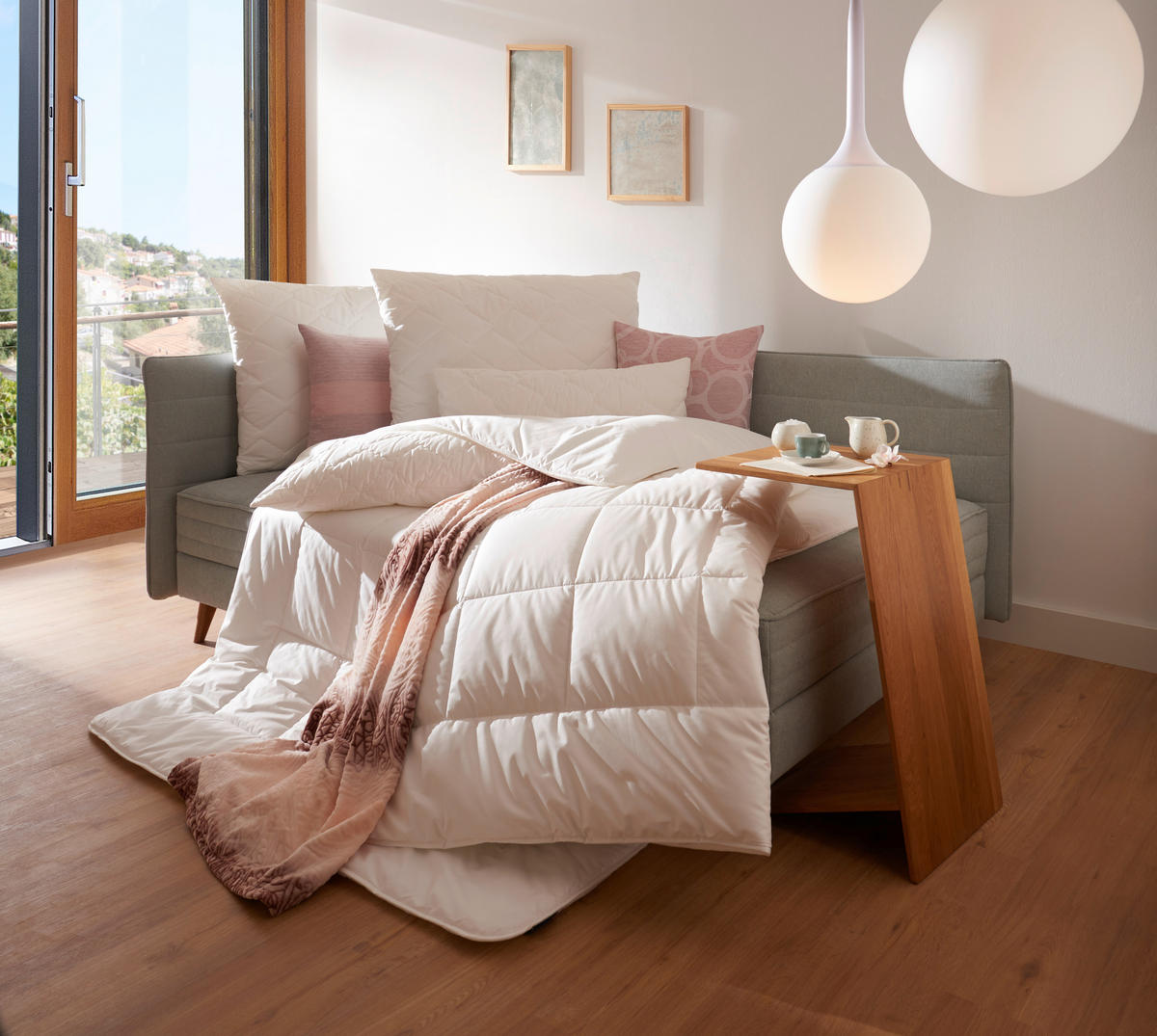 CELOGODIŠNJI JORGAN ALCANDO UNO 200/200 cm  - bela, Osnovno, tekstil (200/200cm) - Billerbeck