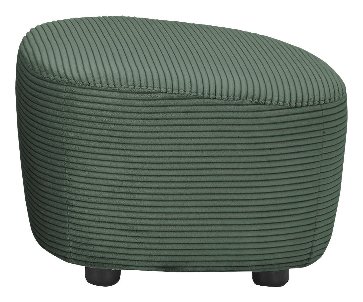 HOCKER Cord Olivgrün  - Schwarz/Olivgrün, Design, Kunststoff/Textil (54/41/57cm) - SetOne by Musterring