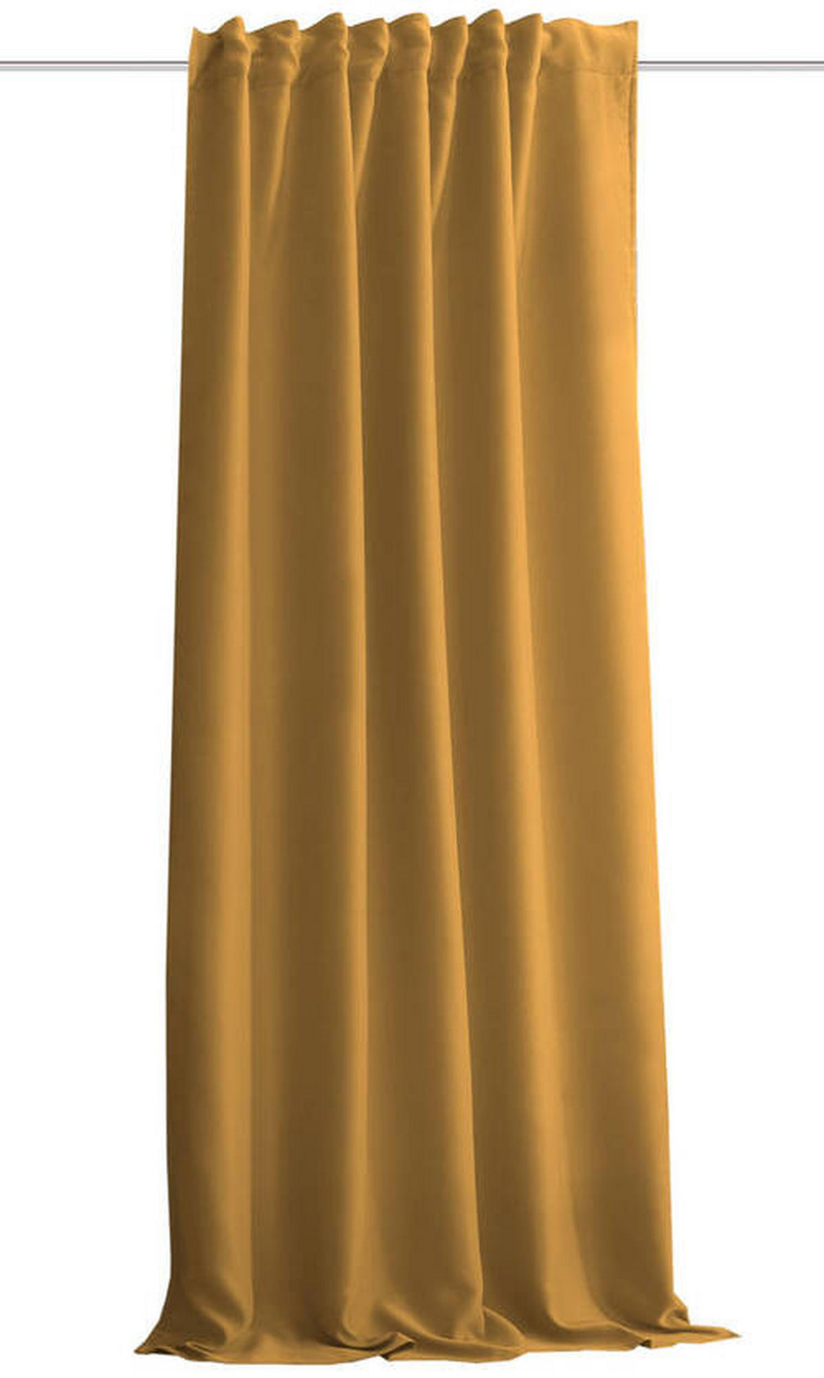 LÄRMSCHUTZVORHANG Verdunkelung  - Currygelb, KONVENTIONELL, Textil (135/245cm)