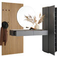 GARDEROBE  in 270,5/200/40 cm  - Anthrazit/Naturfarben, Design, Glas/Holz (270,5/200/40cm) - Dieter Knoll