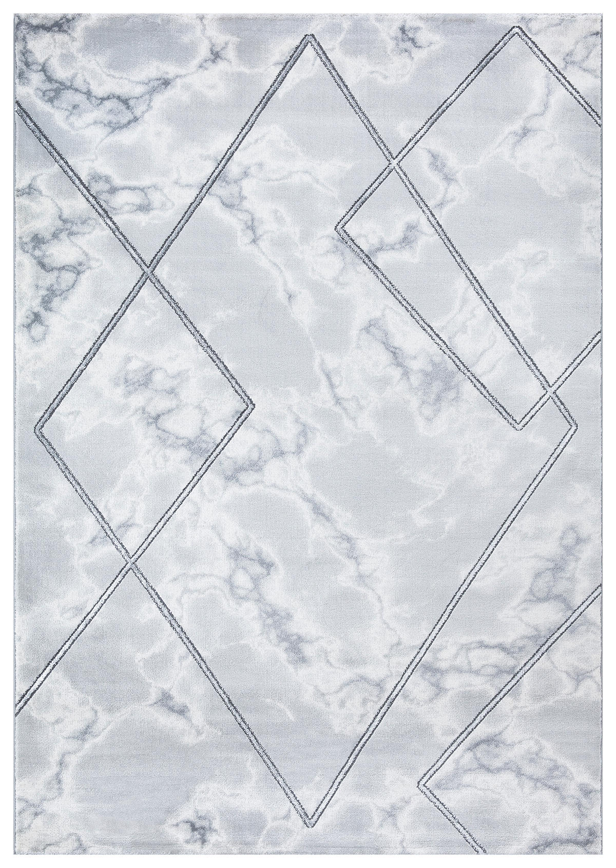 WEBTEPPICH 80/150 cm 38814 Silberfarben, Dunkelgrau  - Dunkelgrau/Silberfarben, LIFESTYLE, Textil (80/150cm) - Novel