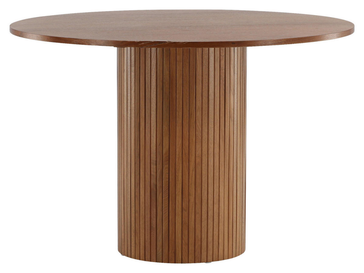 ESSTISCH in Holzwerkstoff 110/110/75 cm  - Walnussfarben, Design, Holzwerkstoff (110/110/75cm) - Livetastic