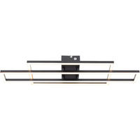 PLAFONIERĂ CU LED - negru, Trend, metal (76,5/21,5/7cm) - Novel
