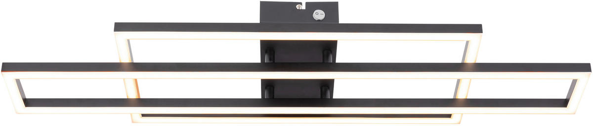 PLAFONIERĂ CU LED - negru, Trend, metal (76,5/21,5/7cm) - Novel