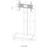TV-RACK Metall Silberfarben, Weiß - Silberfarben/Weiß, KONVENTIONELL, Metall (68/130/54cm)