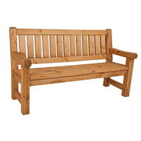 GARTENBANK 184/96/69,5 cm  in Braun, Kieferfarben  - Braun/Kieferfarben, MODERN, Holz (184/96/69,5cm) - Gardenson