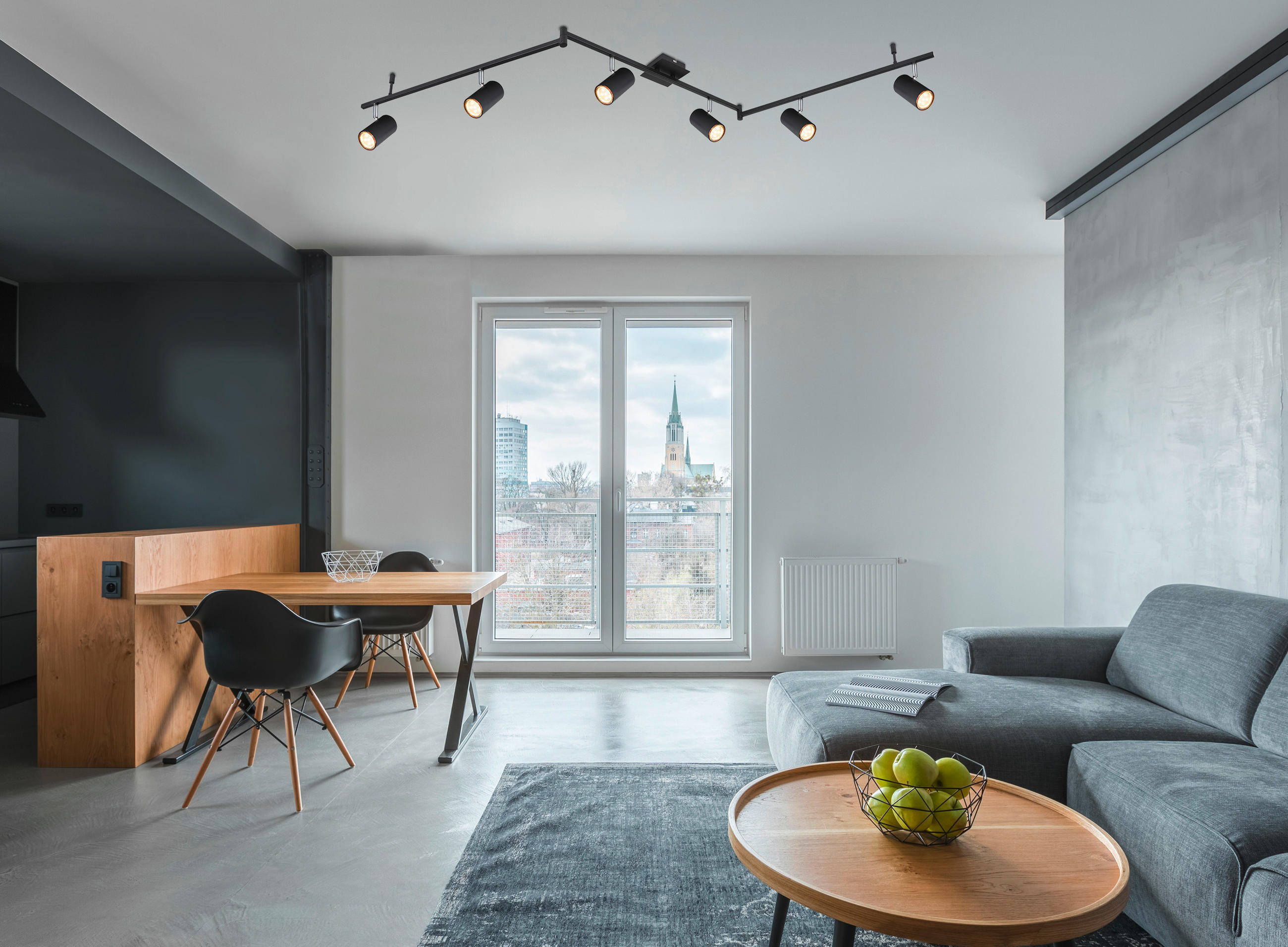 SPOTLIGHT 180/10/18,5 cm - svart, Design, metall (180/10/18,5cm) - Globo
