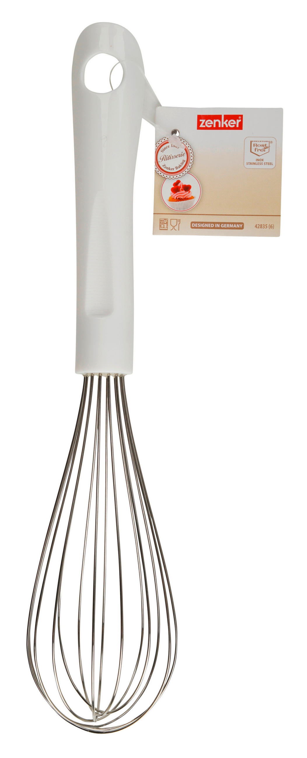 SCHNEEBESEN - Silberfarben/Weiß, Basics, Kunststoff/Metall (24cm) - Fackelmann