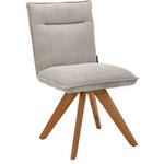 STUHL Feincord Ecru Wildeiche massiv  - Wildeiche/Ecru, Design, Holz/Textil (47/87/62cm) - Johann Jakob