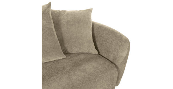 SCHLAFSOFA mit Liegefunktion, Schlafen auf Sitzhöhe, Rücken echt Flachgewebe Beige - Beige/Schwarz, KONVENTIONELL, Kunststoff/Textil (250/74/108cm) - Carryhome