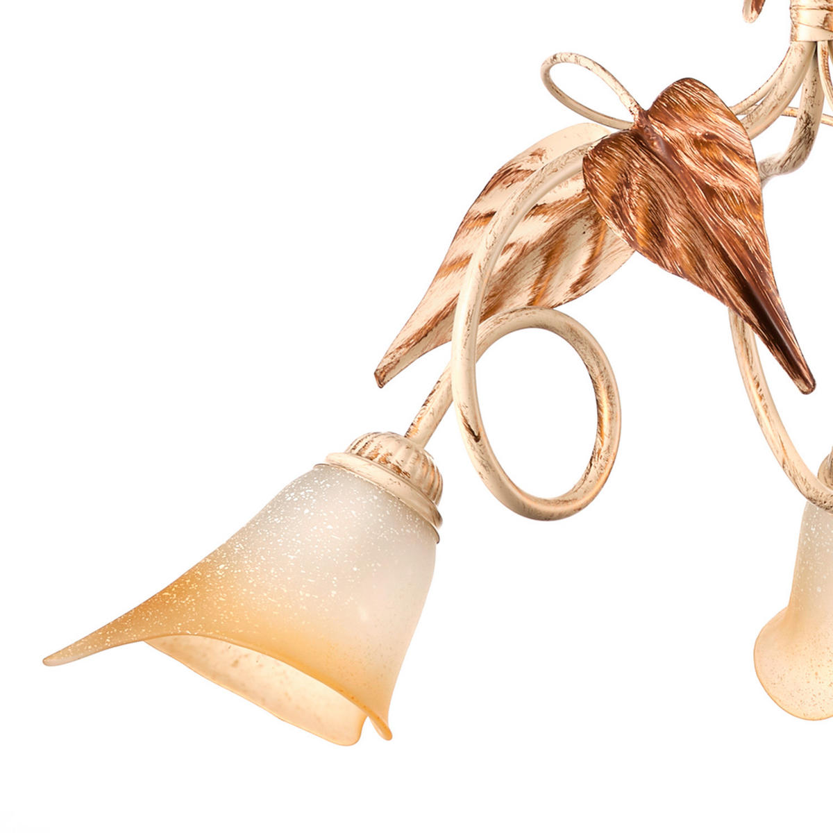 LUSTR, 40/40/110 cm  - bílá/béžová, Natur, kov/sklo (40/40/110cm)