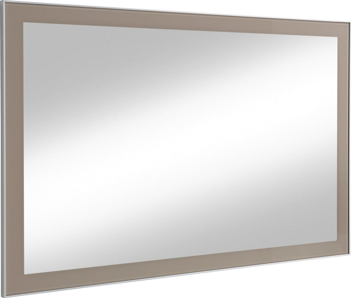 WANDSPIEGEL 120/77/2 cm    in rechteckig  - Taupe, Design, Glas/Holzwerkstoff (120/77/2cm)