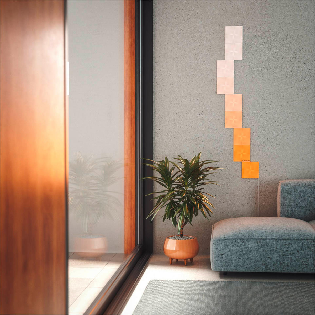 CANVAS STARTER KIT 9ER NANOLEAF CANVAS   - Weiß, Basics, Kunststoff (15/15cm)
