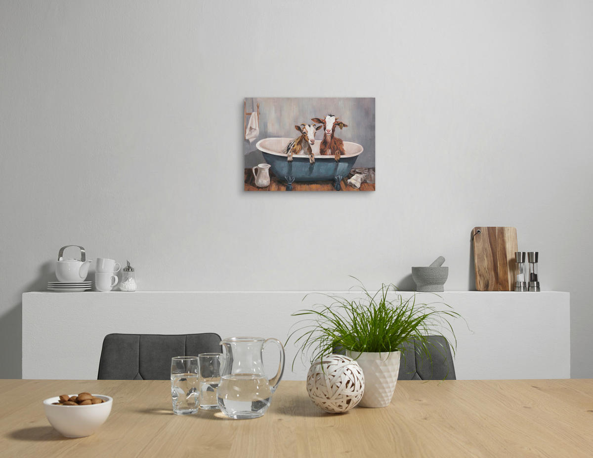 KUNSTDRUCK 70/50 cm  - Multicolor, Basics, Holz/Kunststoff (70/50cm) - Monee