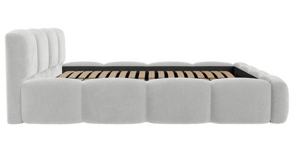 POLSTERBETT Lattenrost, Bettkasten Weiß 180/200 cm - Schwarz/Weiß, Design, Holz/Textil (180/200cm) - Carryhome