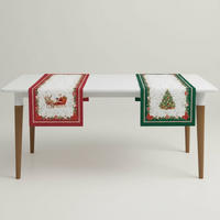TISCHLÄUFER CHRISTMAS HERITAGE 140/45 cm  - Smaragdgrün/Rot, Basics, Textil (140/45cm) - POZZI AND EASY LIFE