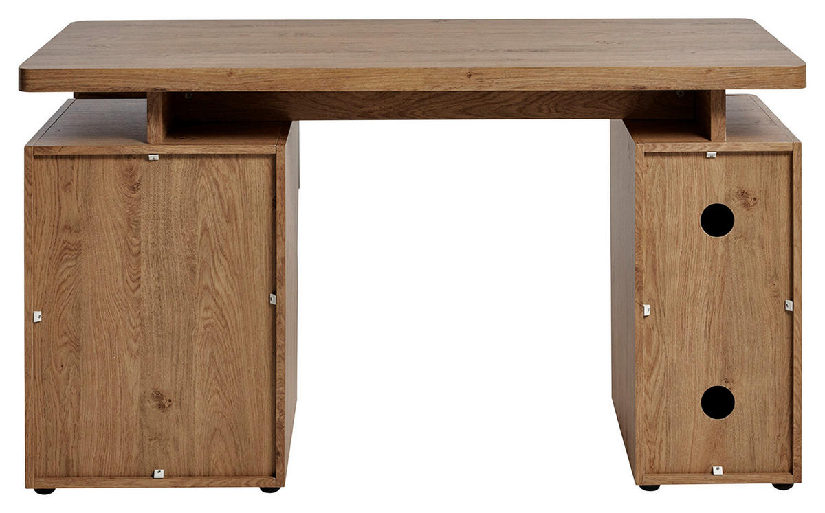 SCHREIBTISCH 135/55/76 cm  in Eichefarben  - Eichefarben, Modern, Holzwerkstoff (135/55/76cm) - MID.YOU