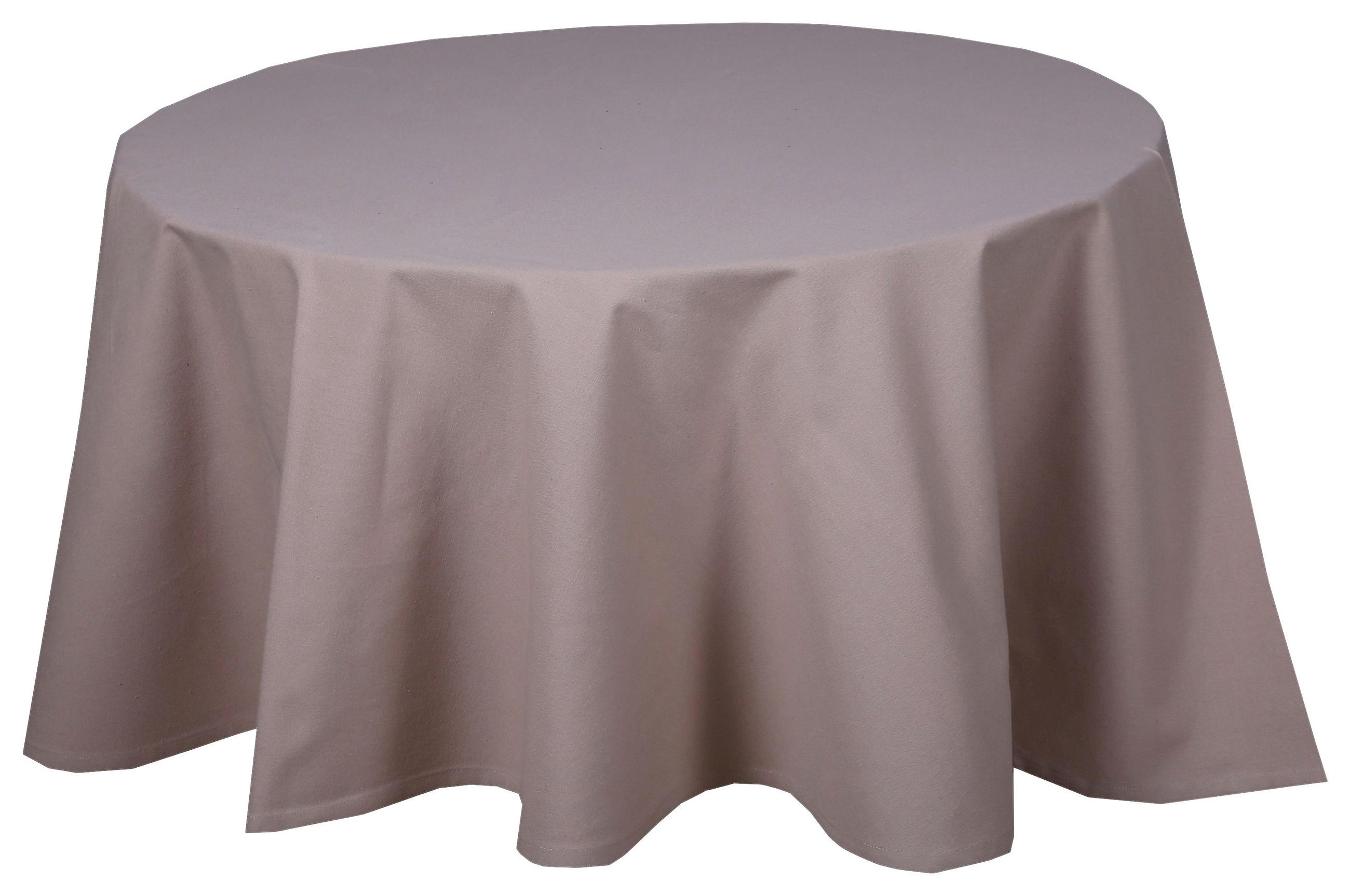 TISCHDECKE Textil Taupe 160 cm  - Taupe, Basics, Textil (160cm) - Novel