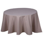 TISCHDECKE Textil Taupe 160 cm - Taupe, Basics, Textil (160cm) - Novel