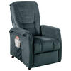 FERNSEHSESSEL Velours Dunkelblau  - Schwarz/Braun, Design, Kunststoff/Textil (77/107/88cm) - Livetastic