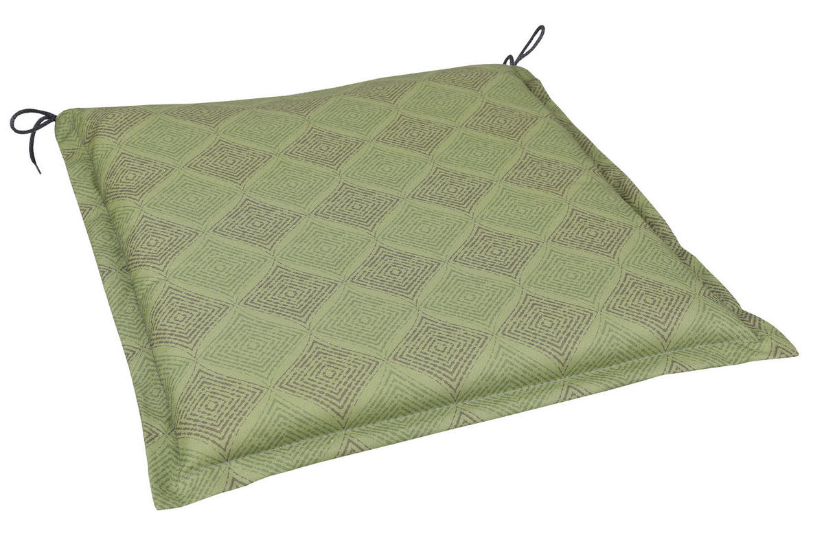 JASTUK ZA SEDENJE   45/5/47 cm   - zelena/svetlozelena, Konvencionalno, tekstil (45/5/47cm)