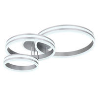 LED-DECKENLEUCHTE 80/60/20 cm   - Opal/Grau, Design, Kunststoff/Metall (80/60/20cm)