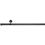 VORHANGSTANGENSET 120 cm  - Schwarz, Basics, Metall (120cm) - Homeware