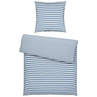 OBOUSTRANNÉ POVLEČENÍ, žerzej, modrá, 135/200 cm - modrá, Konvenční, textil (135/200cm) - Bio:Vio