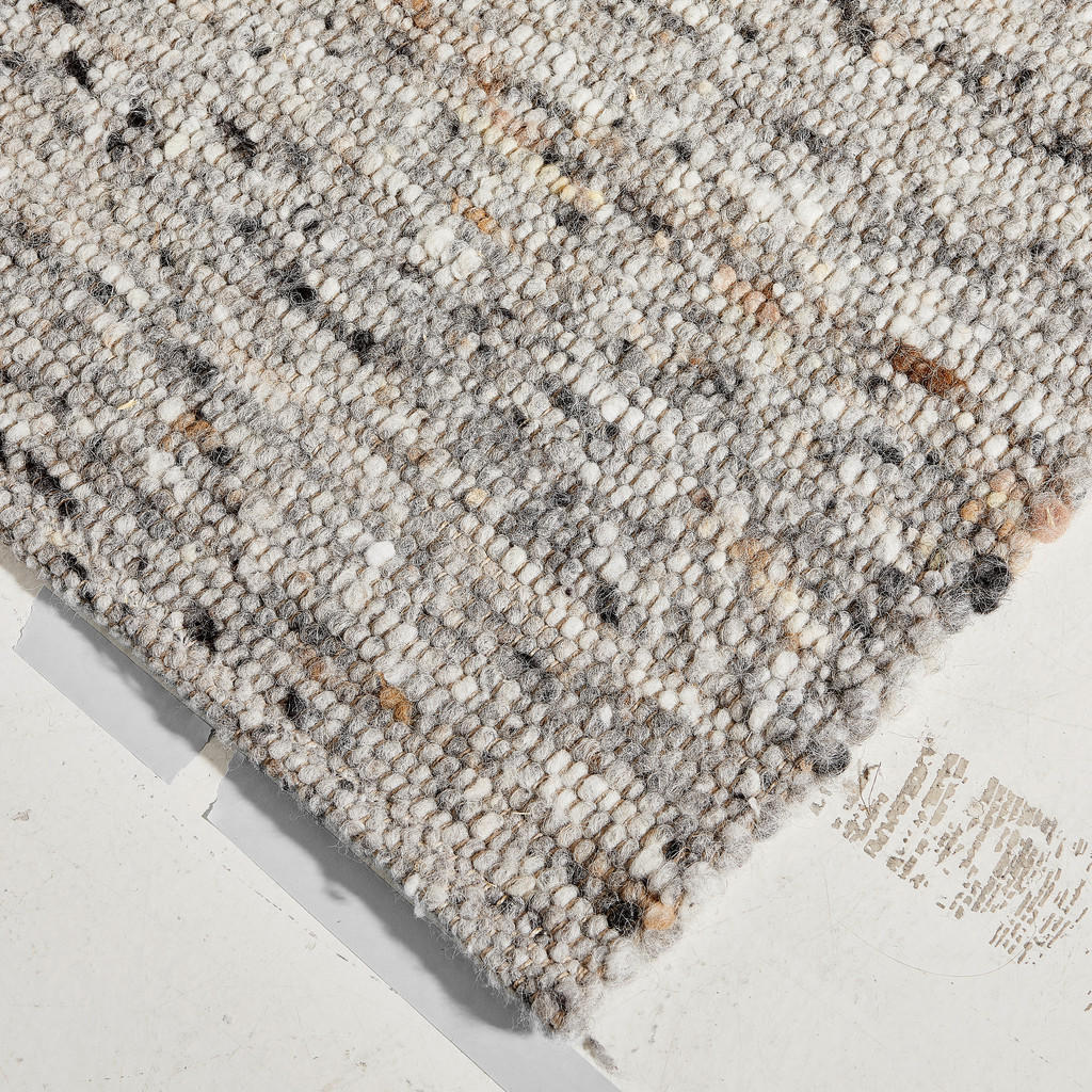Thumbnail - Linea Natura Handwebteppich, Braun, Textil, rechteckig, 70x130 cm, für Fußbodenheizung geeignet, beidseitig verwendbar, ...
