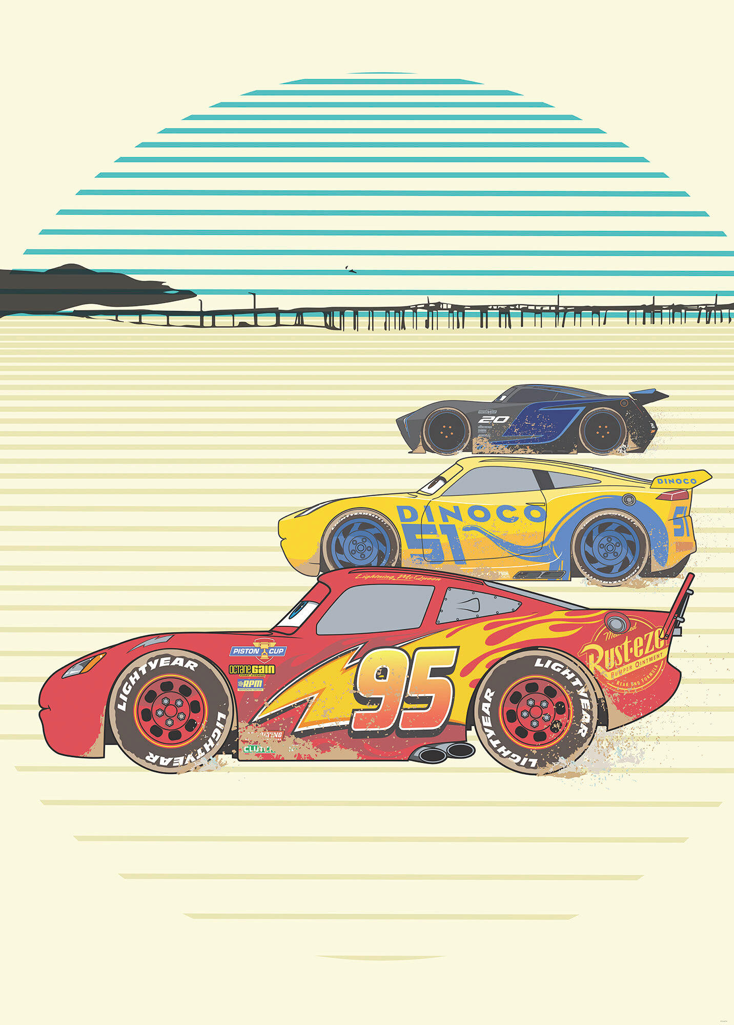 Fototapete Cars Stream Lines