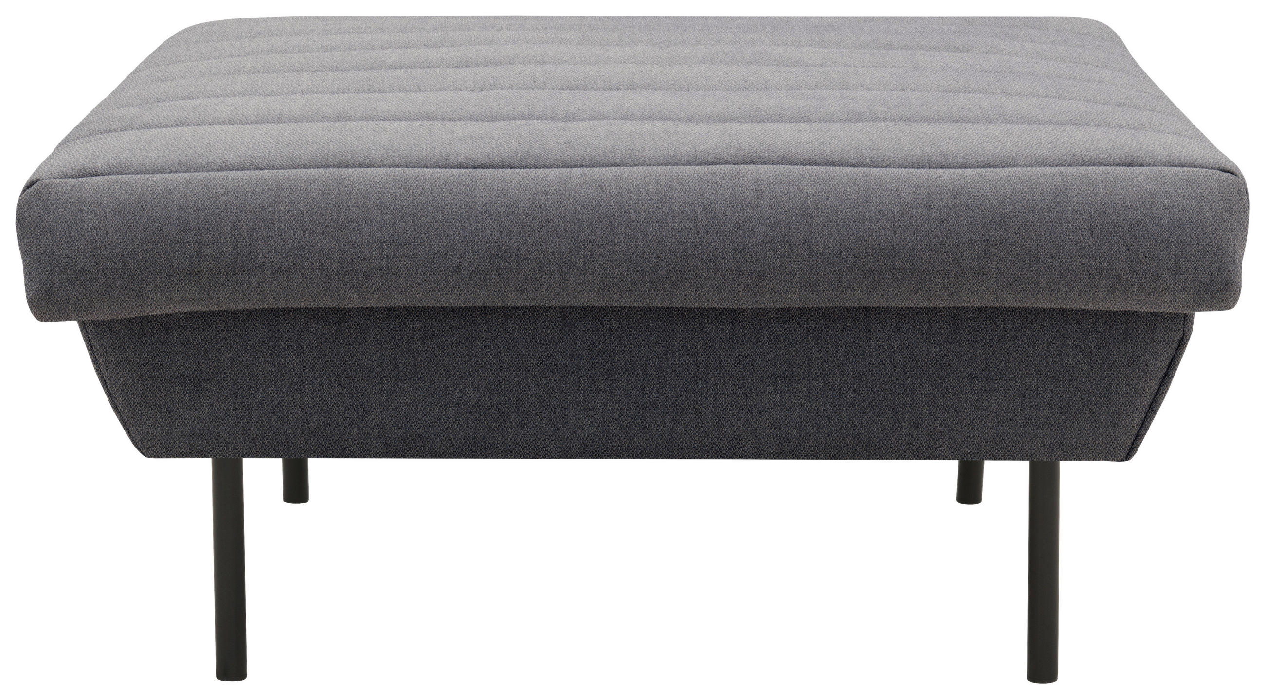HOCKER Blaugrau - Blaugrau/Schwarz, Design, Textil/Metall (90/45/105cm) - LOOKS by W.Joop