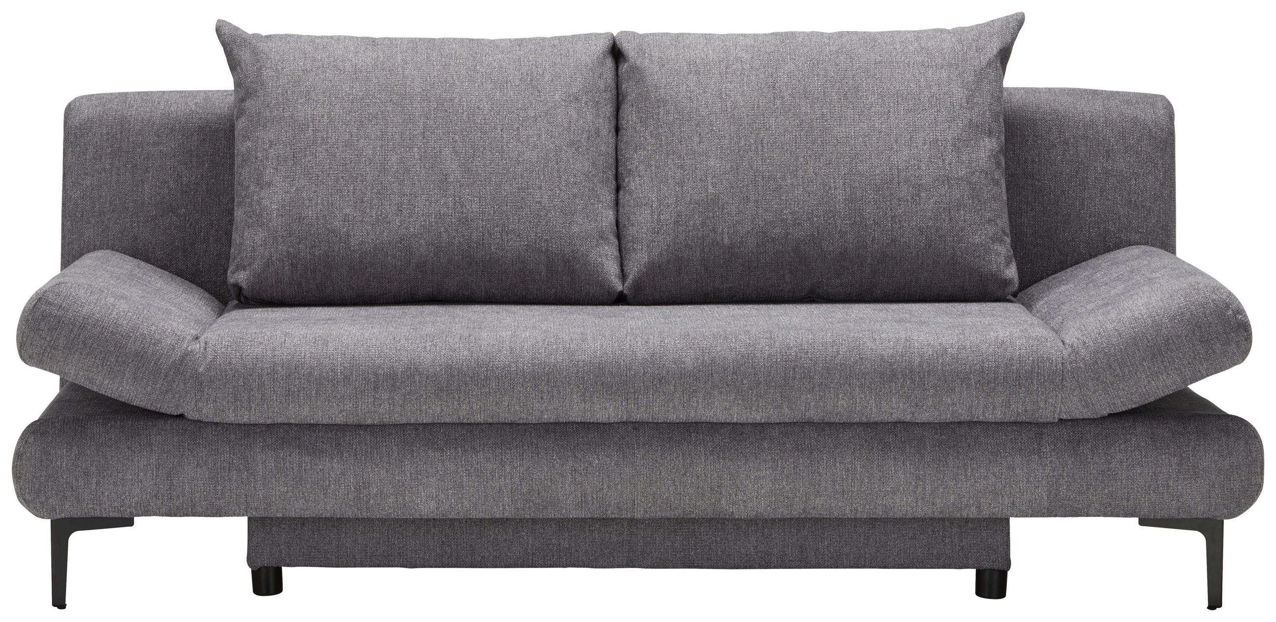 BÄDDSOFFA i flatväv mörkgrå  - mörkgrå/ljusgrå, Modern, metall/textil (191/42-76/86cm) - MID.YOU