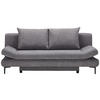 BÄDDSOFFA i flatväv mörkgrå  - mörkgrå/ljusgrå, Modern, metall/textil (191/42-76/86cm) - MID.YOU