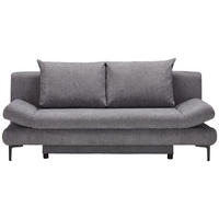 BÄDDSOFFA i flatväv mörkgrå  - mörkgrå/ljusgrå, Modern, metall/textil (191/42-76/86cm) - MID.YOU