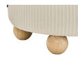 HOCKER in Holz, Textil Creme  - Creme/Naturfarben, LIFESTYLE, Holz/Textil (42/41/42cm) - Xora