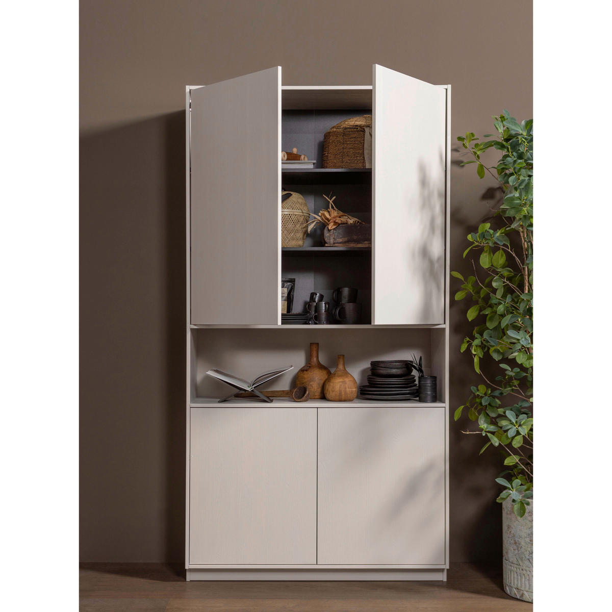 BUFFET 110/210/40 cm  in  - Grau, Design, Holz (110/210/40cm) - Livetastic