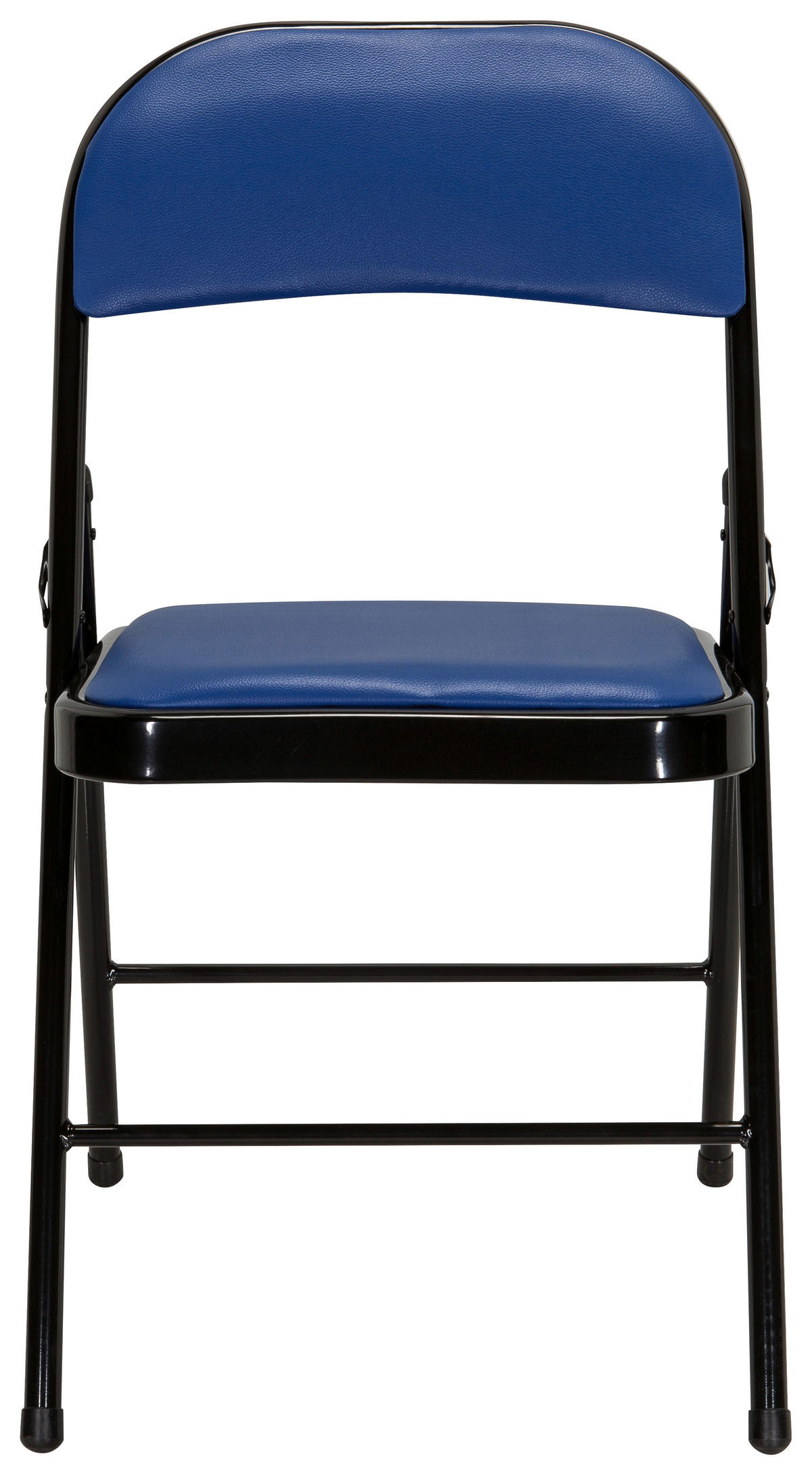KLAPPSTUHL in Metall, Textil Blau, Schwarz  - Blau/Schwarz, Basics, Textil/Metall (44/80/49cm) - MID.YOU