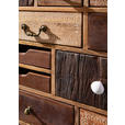 SIDEBOARD in 114/80/39 cm - Dunkelbraun/Messingfarben, Design, Holz/Metall (114/80/39cm) - Landscape