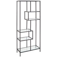 POLC 70/171/30 cm fekete  - fekete, Design, üveg/fém (70/171/30cm) - MID.YOU