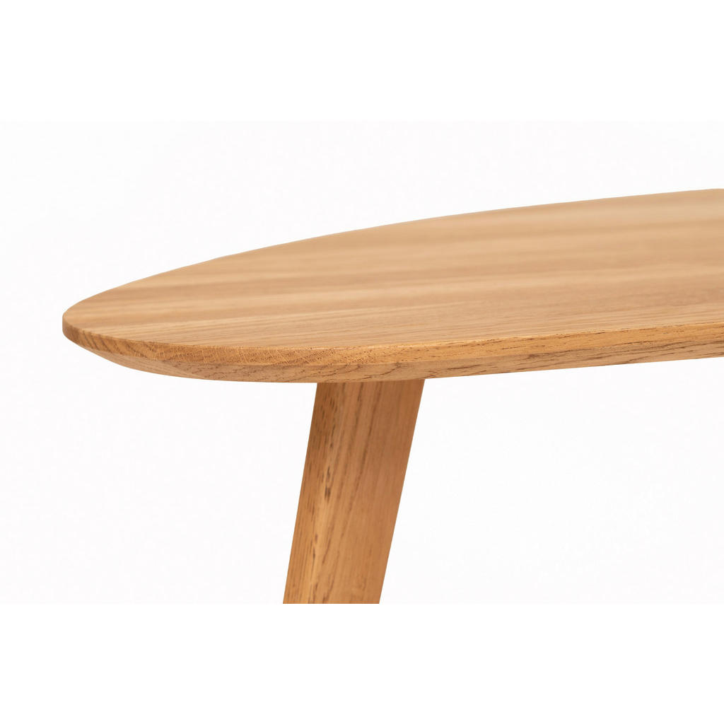 Thumbnail - Boxxx Couchtisch, Wildeiche, Holz, Metall, Wildeiche, massiv, Freiform, konisch, eckig, 50x45x100 cm, Wohnzimmer, Wohnzi...
