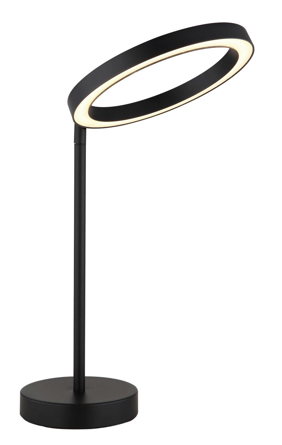 LED-TISCHLEUCHTE - Opal/Schwarz, Design, Kunststoff/Metall (27,6/20/32,8cm) - Globo