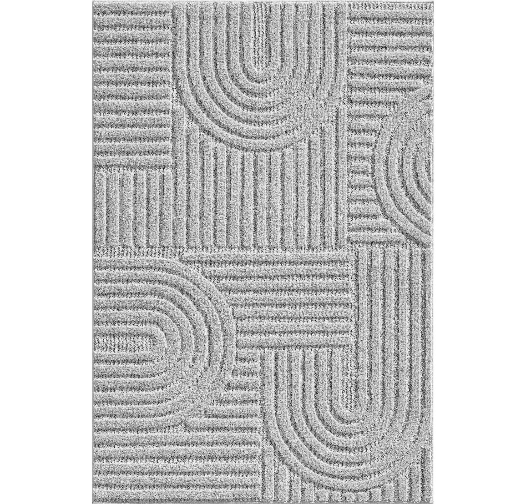 HOCHFLORTEPPICH 60/110 cm ART Silberfarben  - Silberfarben, Basics, Textil (60/110cm) - Novel