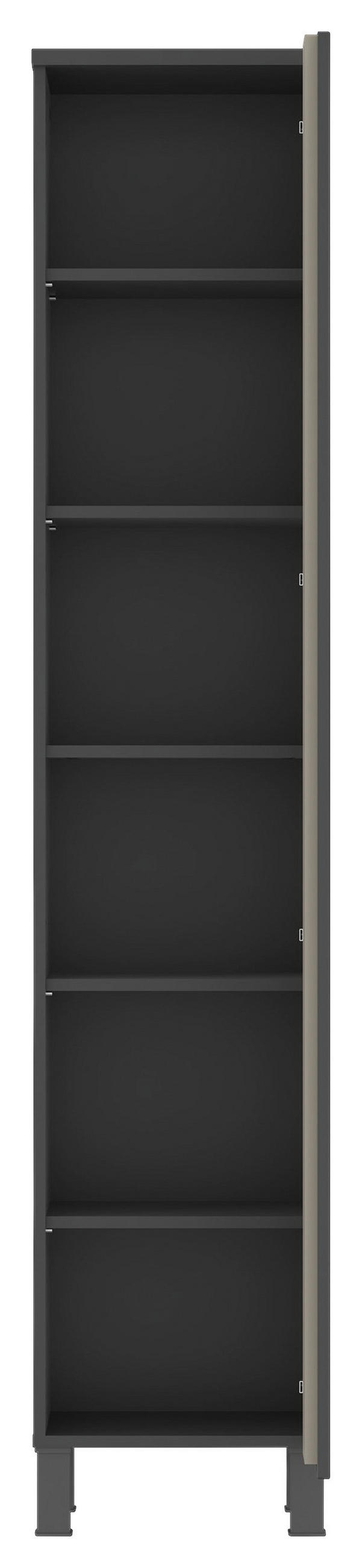 HOCHSCHRANK 40/200/35,3 cm  - Anthrazit/Grau, MODERN, Holzwerkstoff/Kunststoff (40/200/35,3cm) - MID.YOU