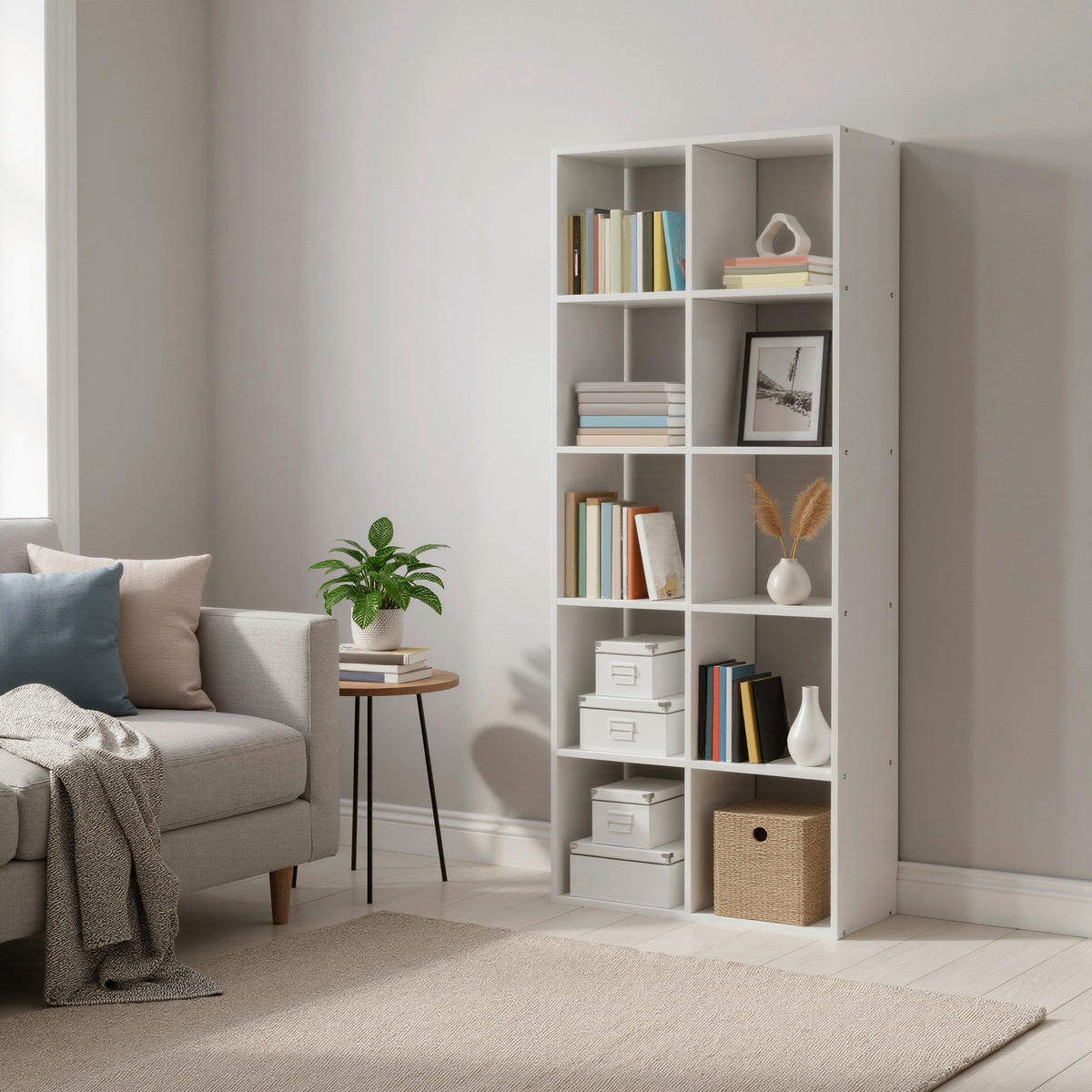 RAUMTEILER - Weiß, Trend, Holzwerkstoff (65,5/161,5/30cm) - Boxxx